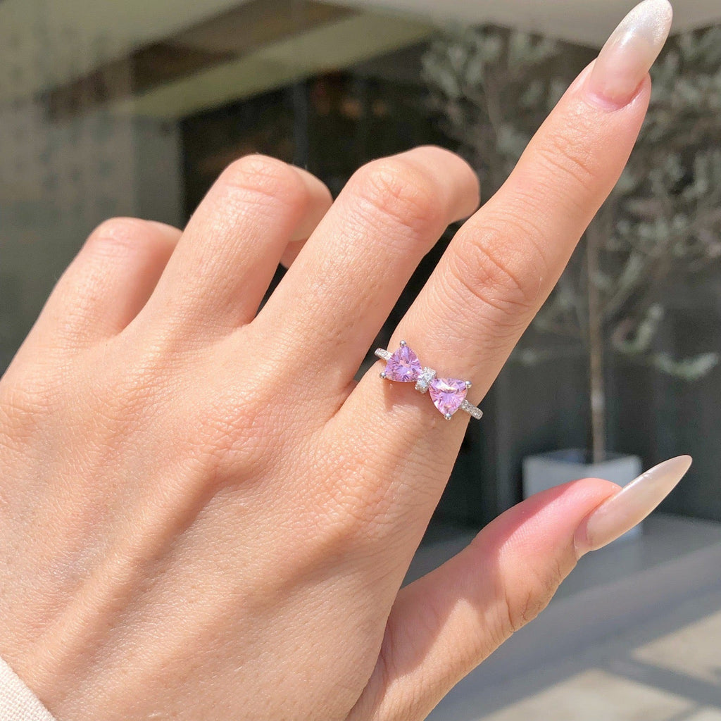 Velira Pink Bow Ring Collection