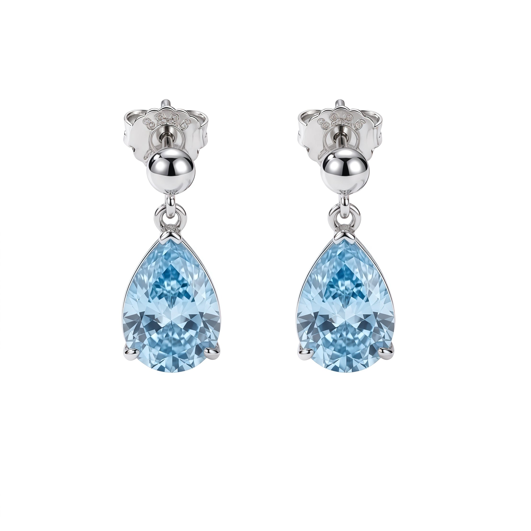 Velira Ice Blue D Teardrop Necklace