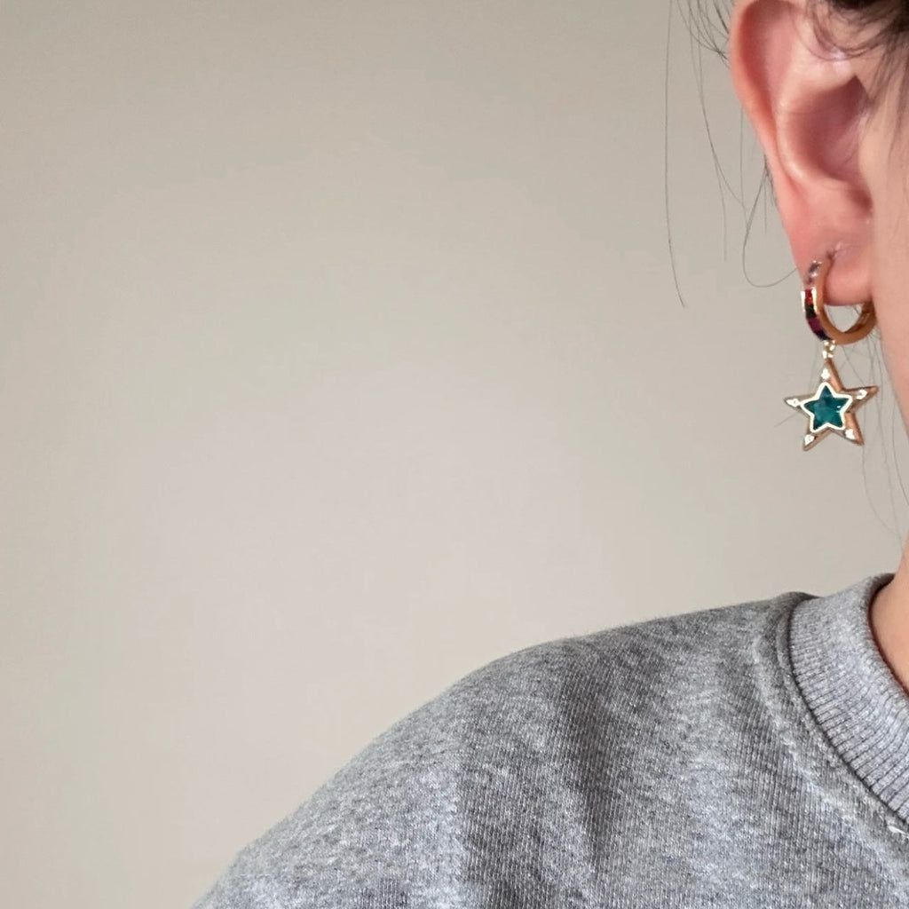 Velira Opal star Earrings