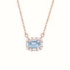 Velira Natural Aquamarine Elsa Necklace