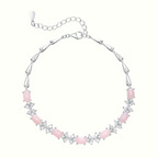 Velira Natural Pink Opal Bow Bracelet