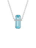 Velira Emerald Cut Blue D Necklace