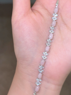 Velira Natural Pink Opal Bow Bracelet