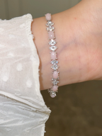 Velira Natural Pink Opal Bow Bracelet