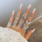 Velira Butterfly Silver Ring Collection