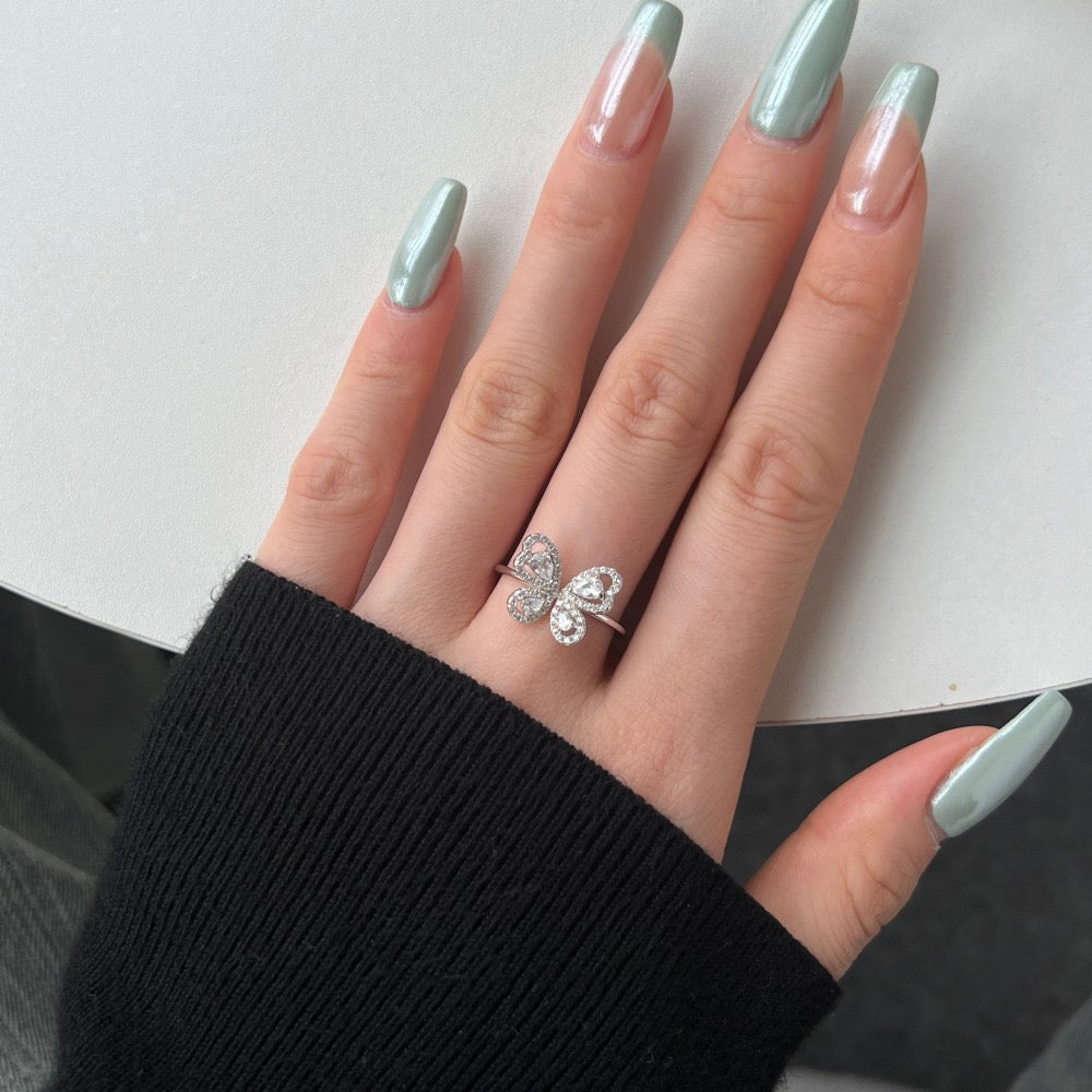 Velira Butterfly Silver Ring Collection