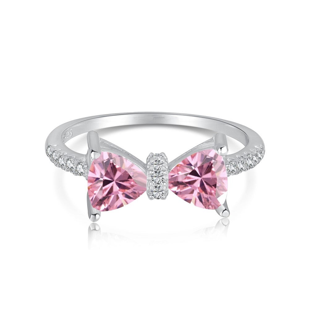 Velira Pink Bow Ring Collection