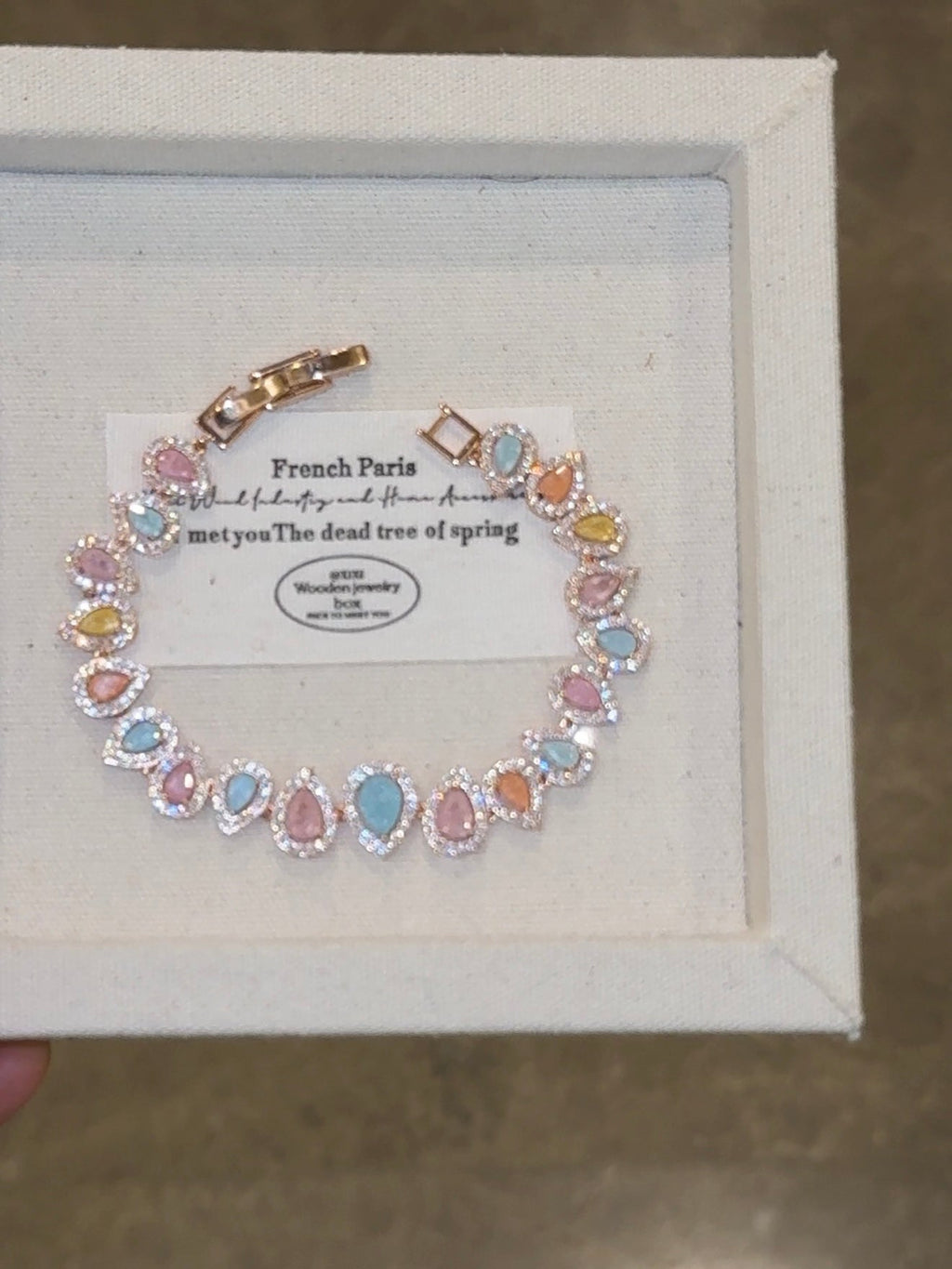 Velira Rainbow Oval diamond bracelet