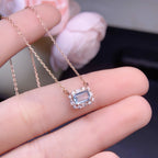 Velira Natural Aquamarine Elsa Necklace