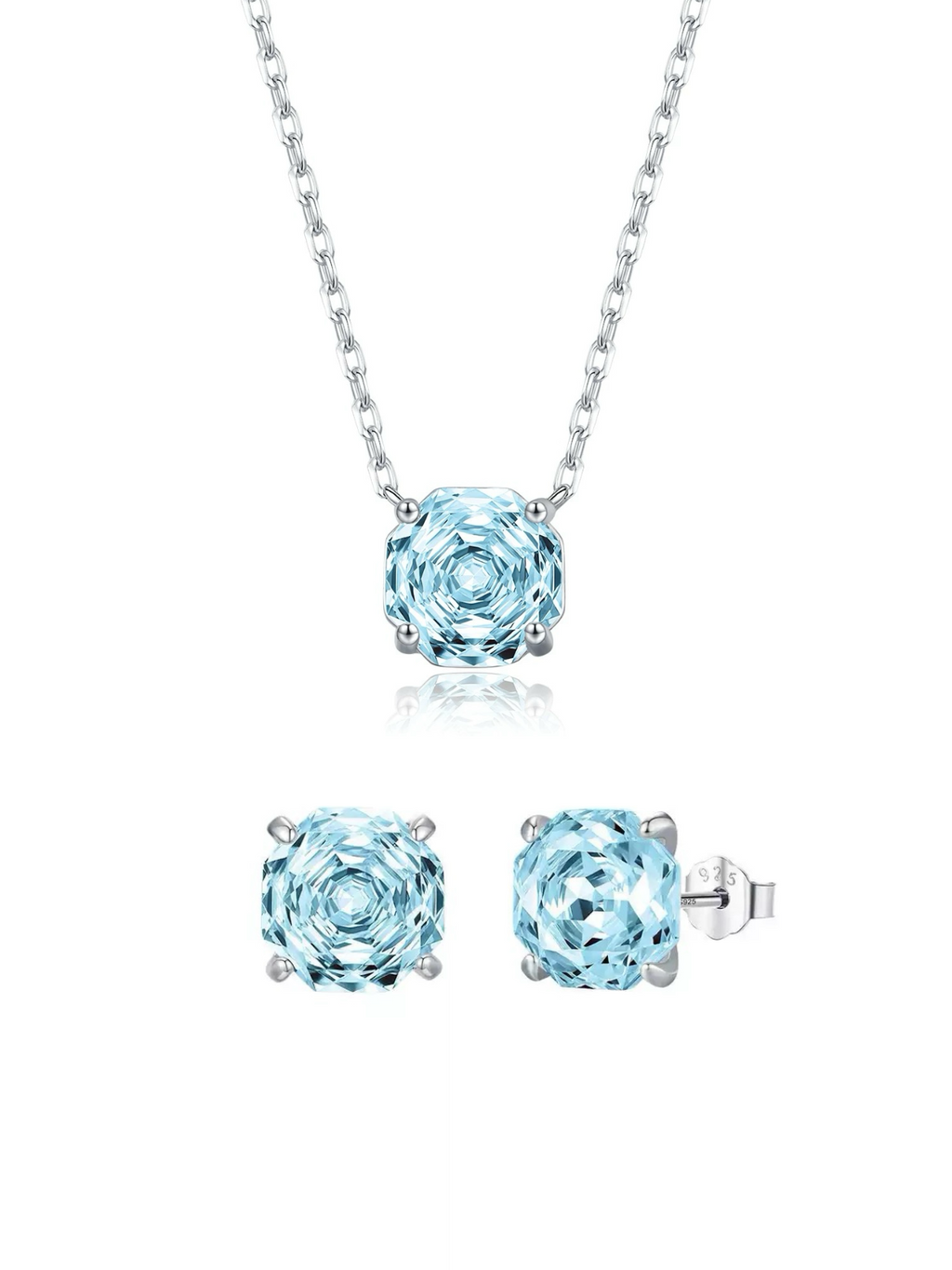 Velira Rose-Cut Blue D Necklace
