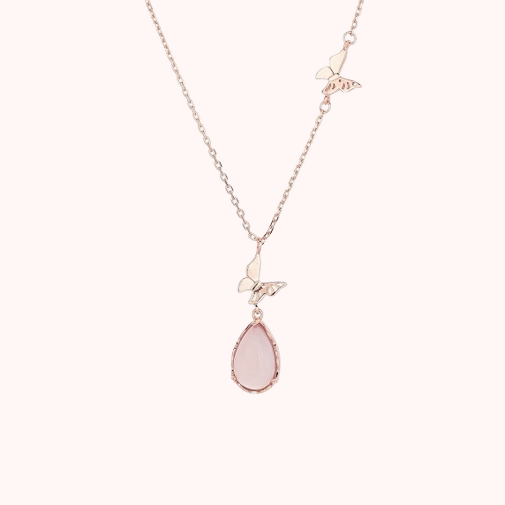 Velira Rose quartz Necklace