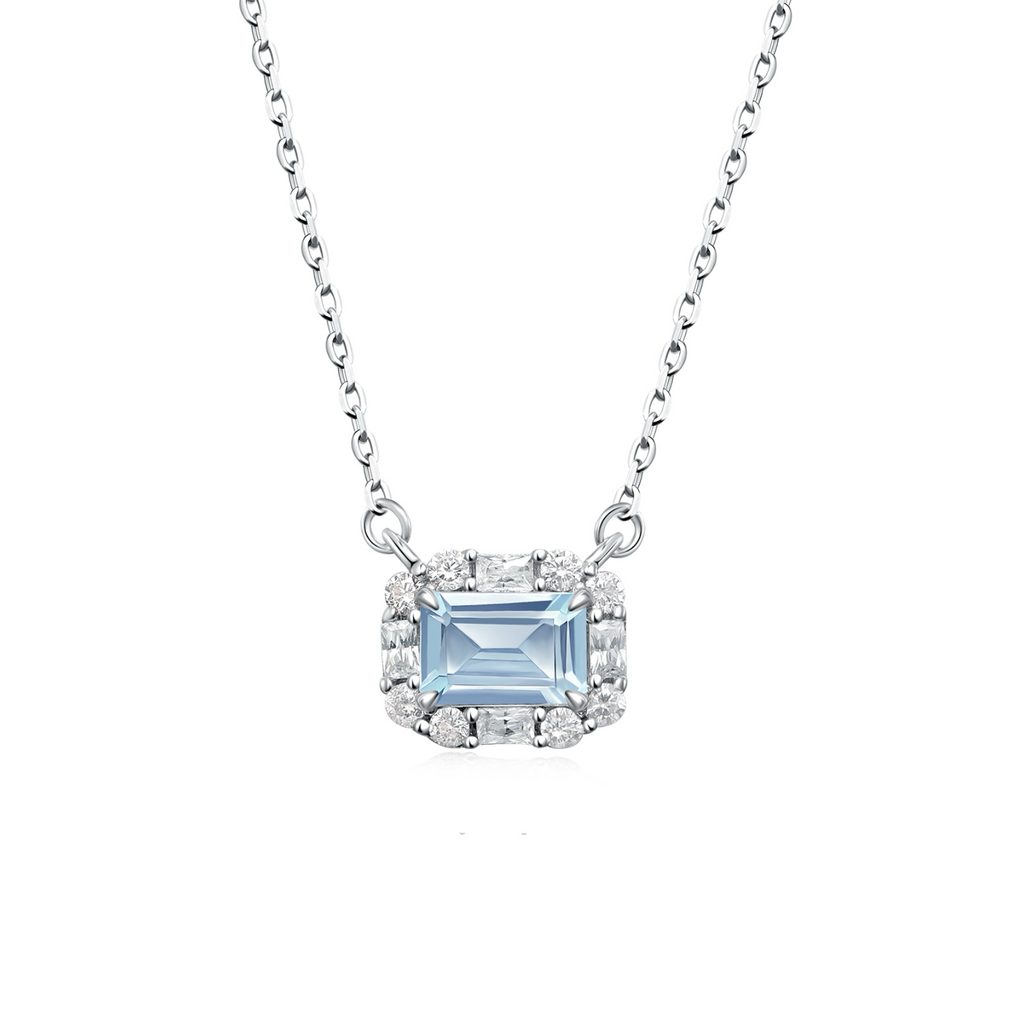 Velira Natural Aquamarine Elsa Necklace
