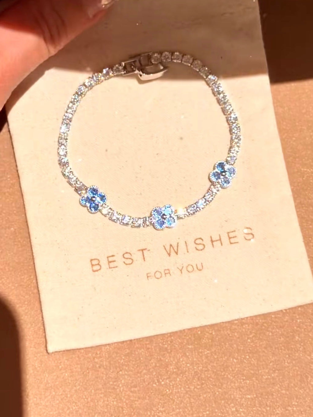 Velira Ice Blue Tennis Bracelet