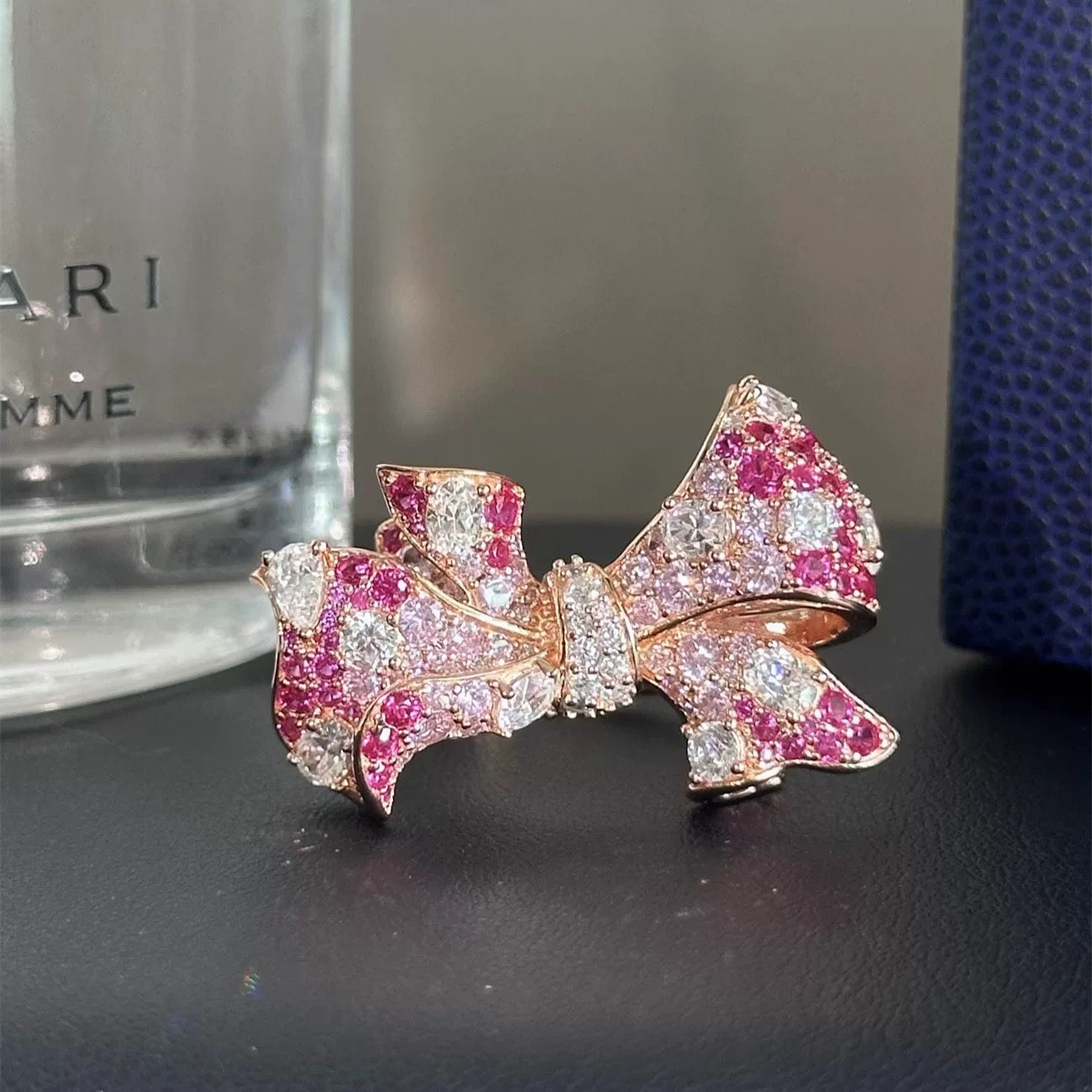 Velira Pink Bow Ring