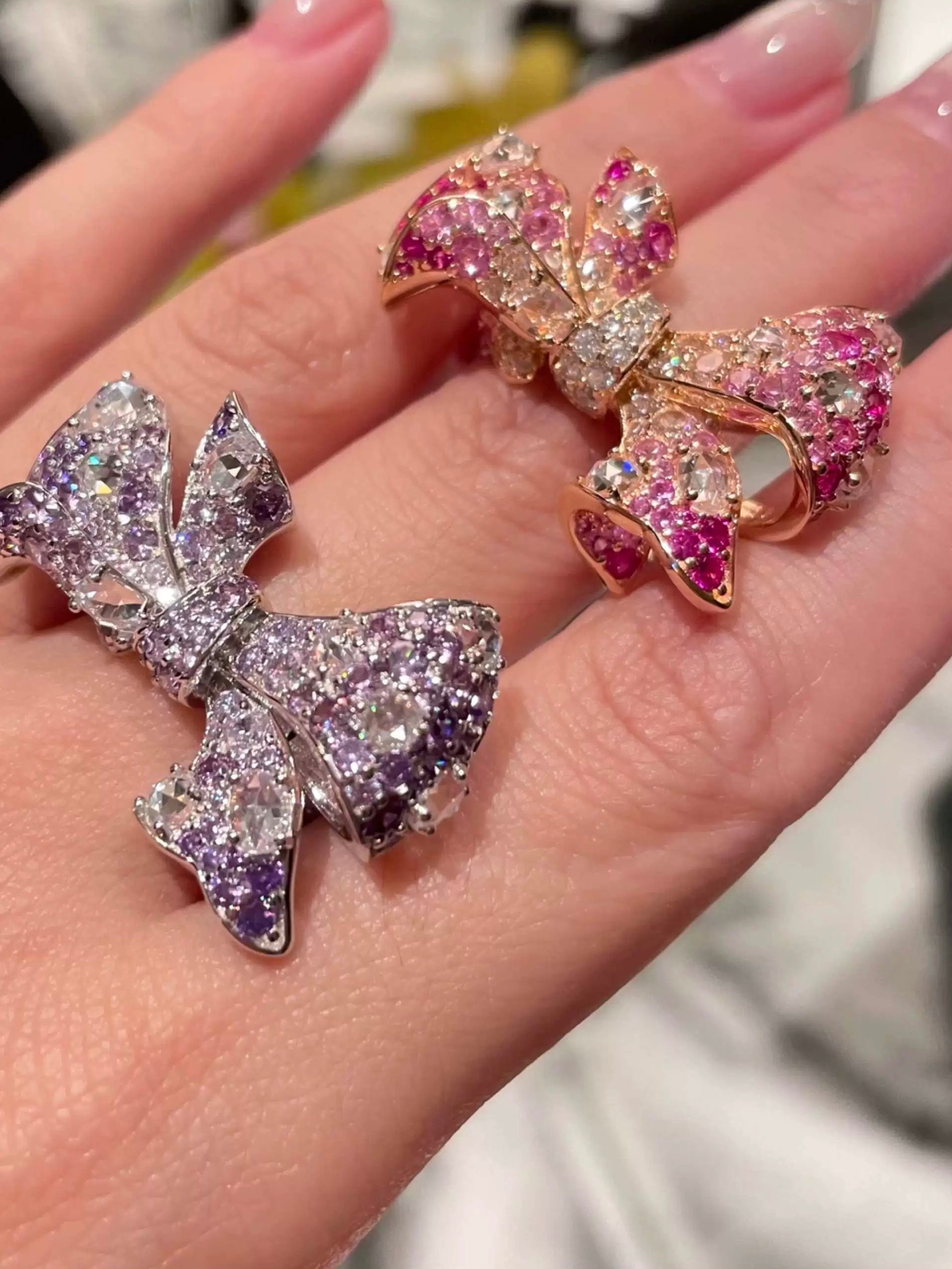 Velira Pink Bow Ring