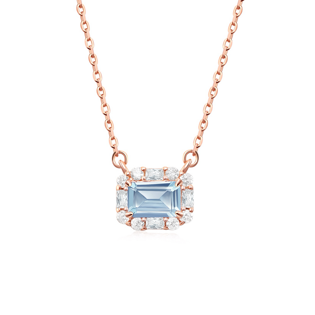 Velira Natural Aquamarine Elsa Necklace