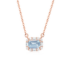 Velira Natural Aquamarine Elsa Necklace