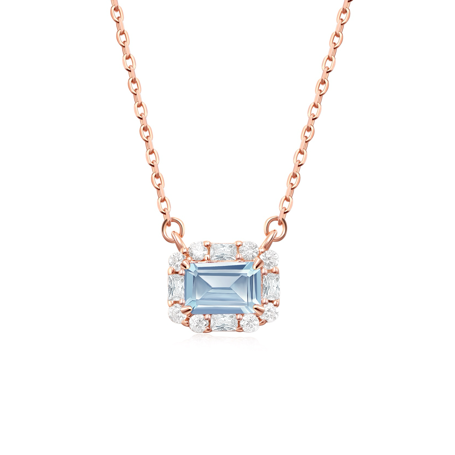 Velira Natural Aquamarine Elsa Necklace