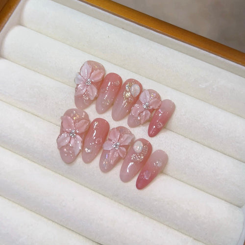 Velira Baby Pink Sakura Nails