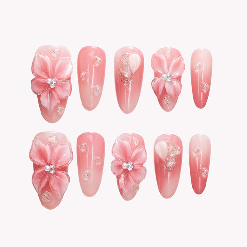 Velira Baby Pink Sakura Nails