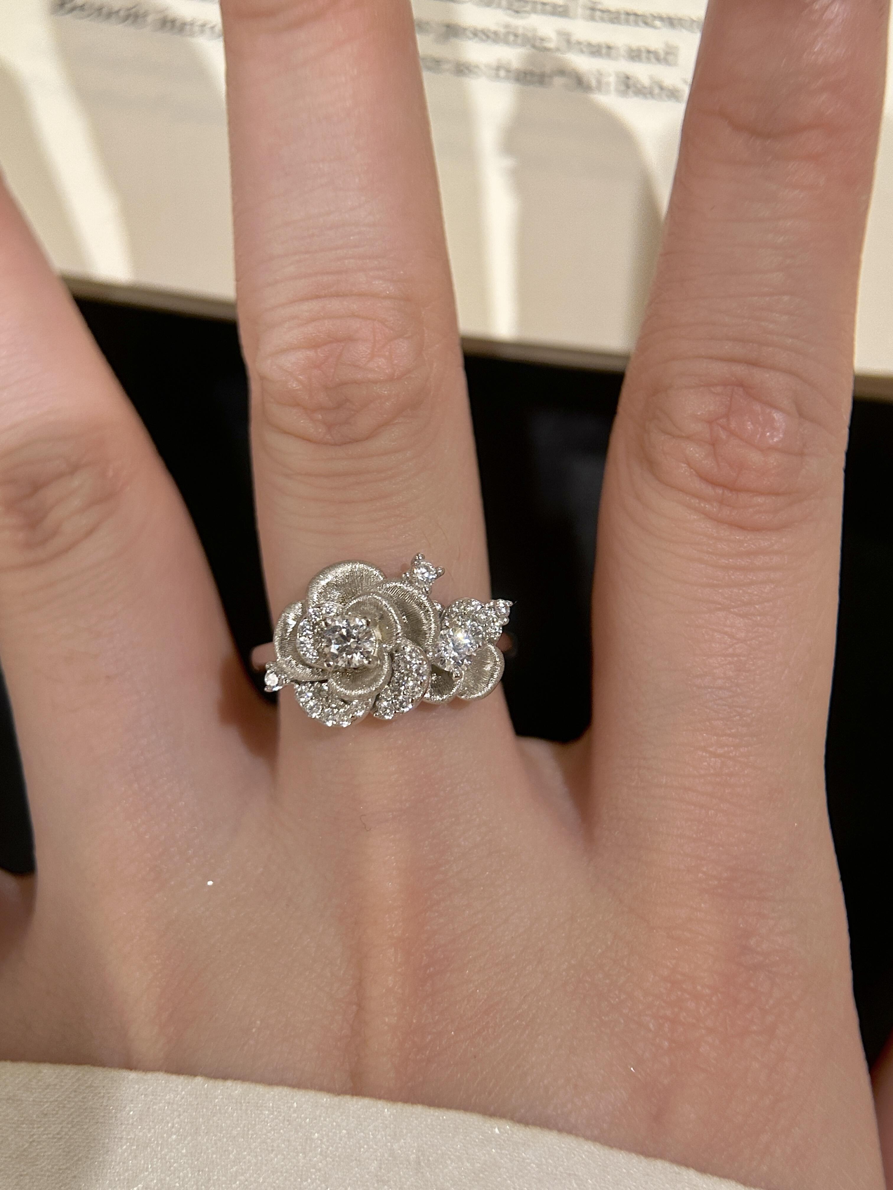 Velira Rose Brushed Ring