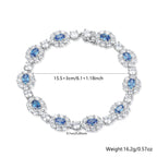 Velira Ice Blue Flower Bracelet