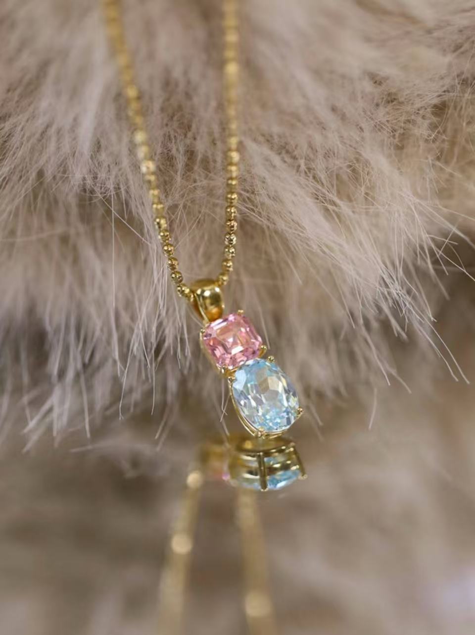 Velira Blue&Pink Necklace