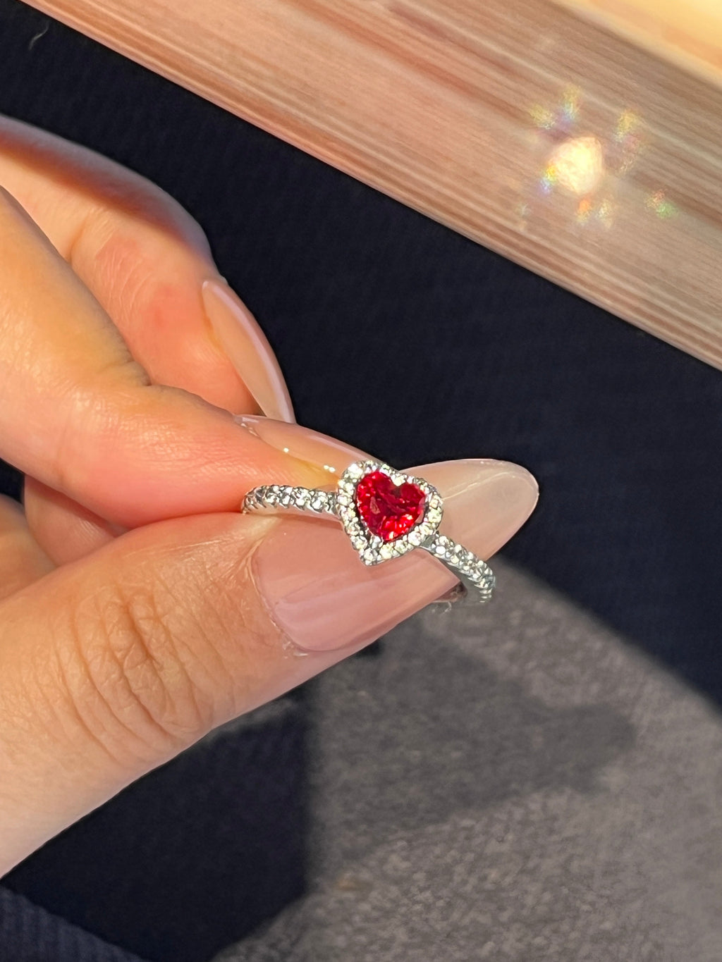 Velira Elevated Heart Ring
