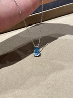 Velira Ice Blue D Teardrop Necklace