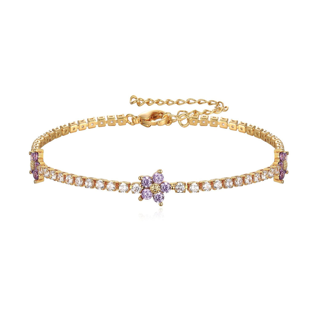 Velira Flower Tennis Bracelet