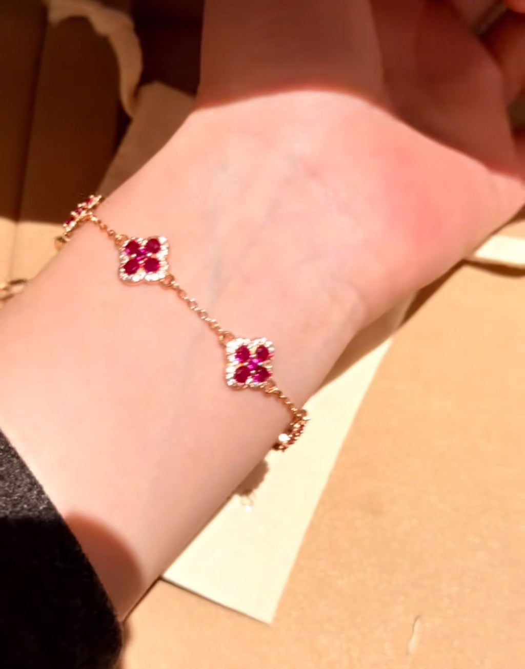 Velira Ruby Cleef Bracelet