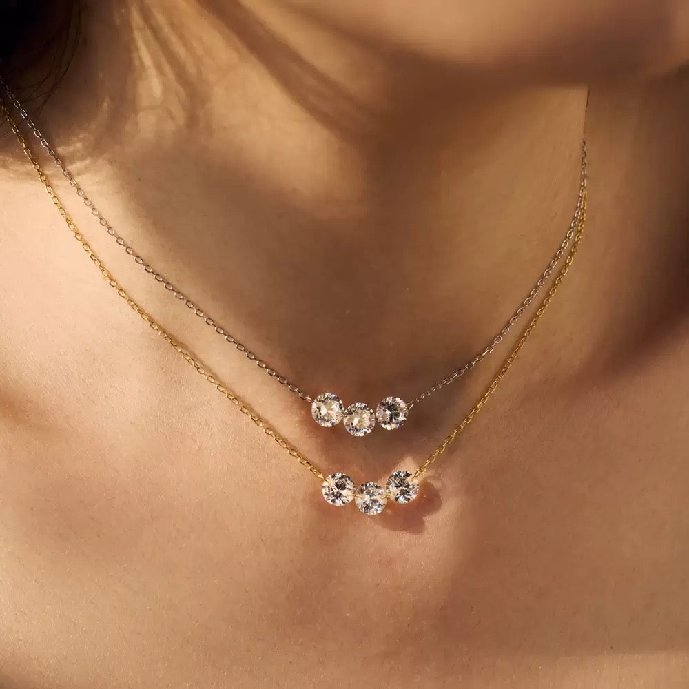 Velira Round Diamond Necklace