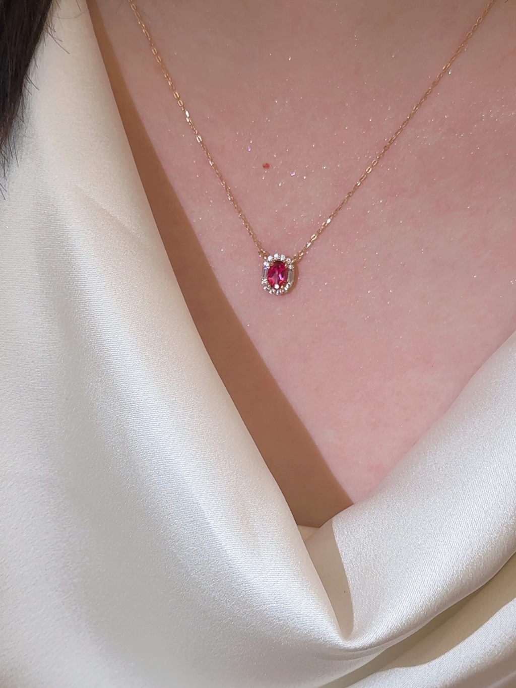 Velira Pink Sapphire Necklace