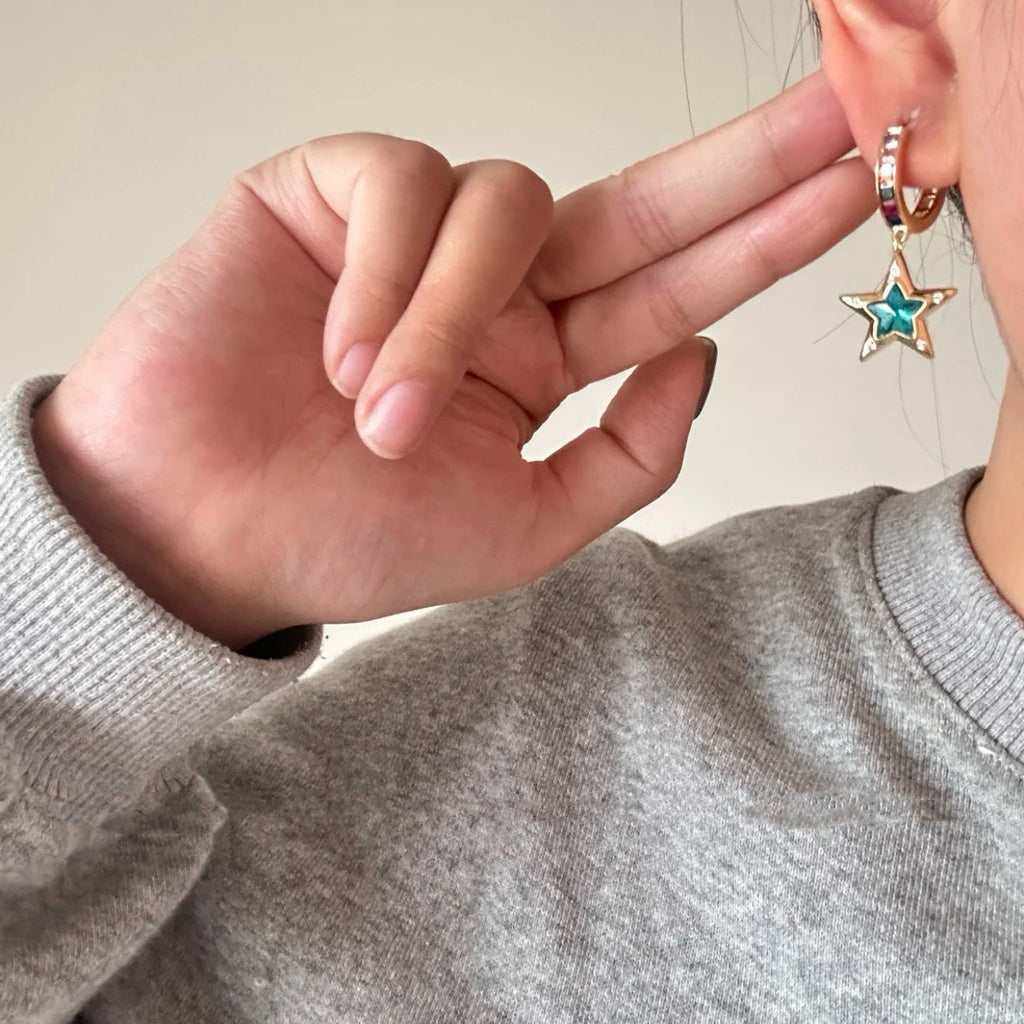 Velira Opal star Earrings