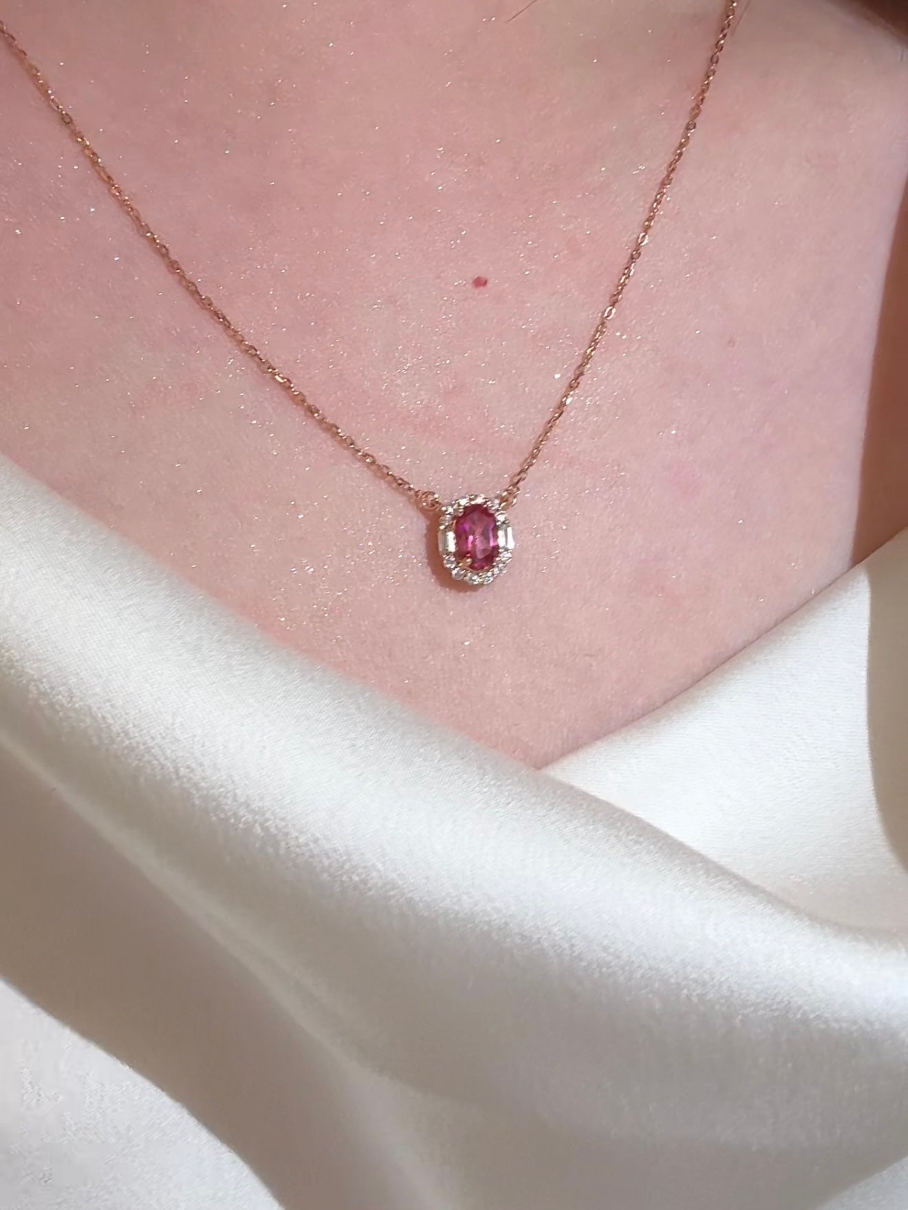 Velira Pink Sapphire Necklace