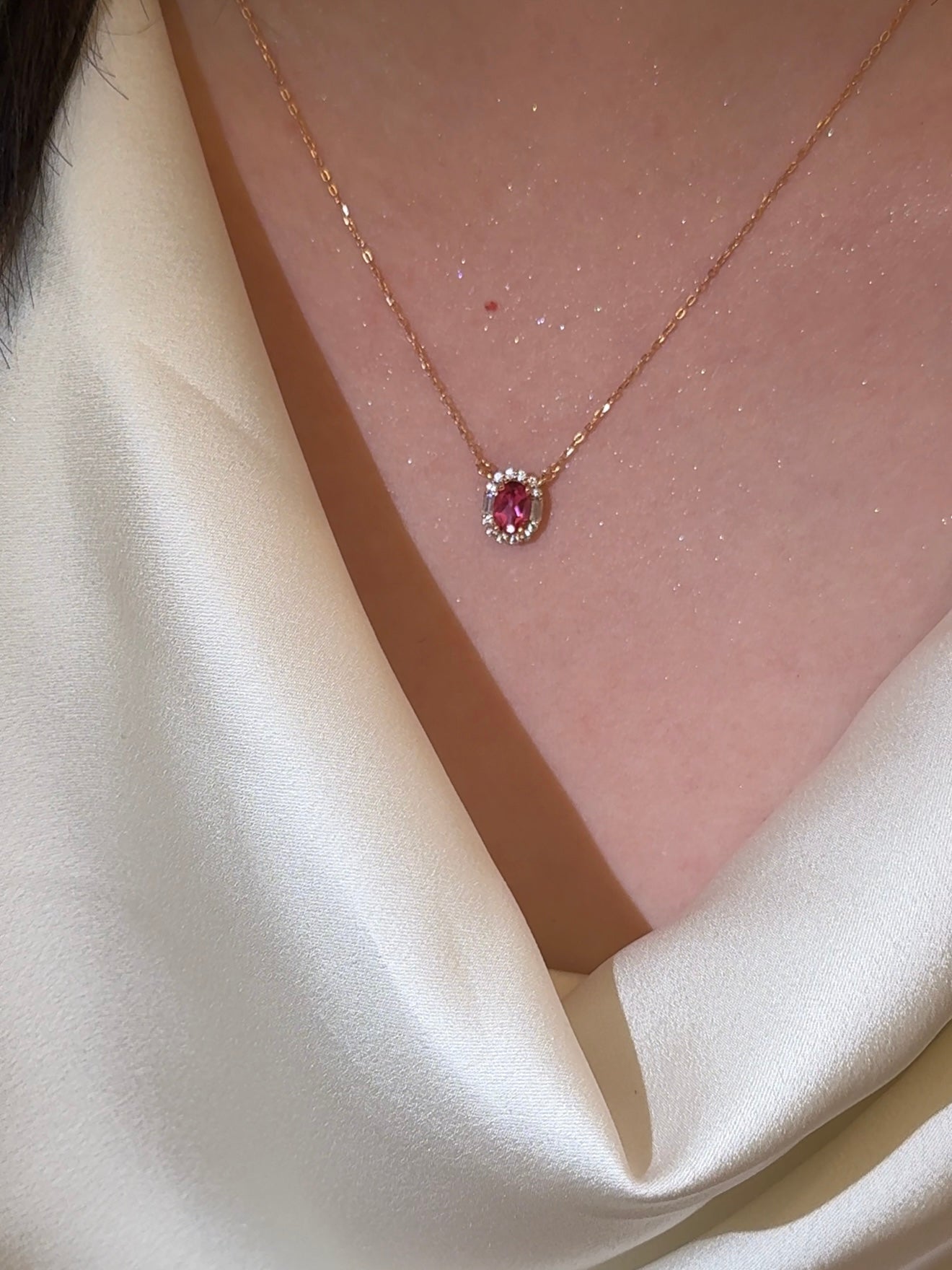 Velira Pink Sapphire Necklace