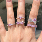 Velira Pink Bow Ring Collection