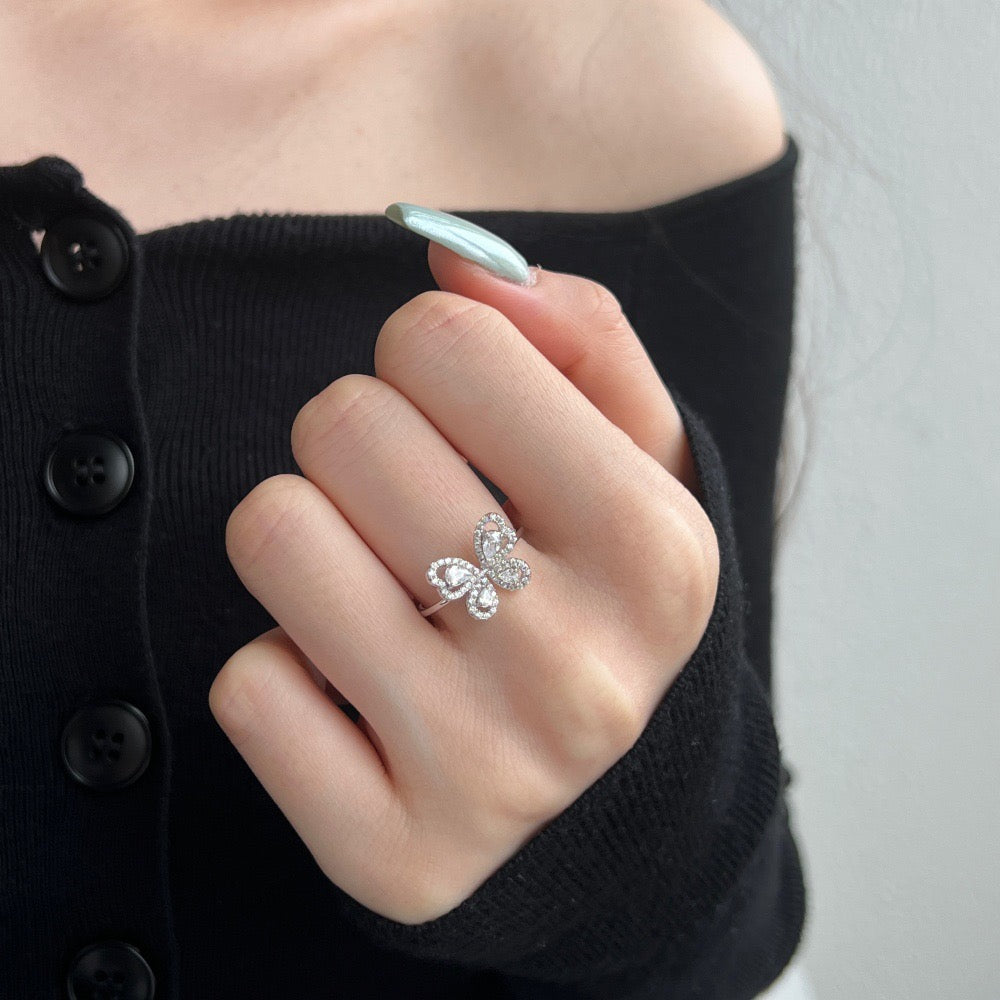 Velira Butterfly Silver Ring Collection