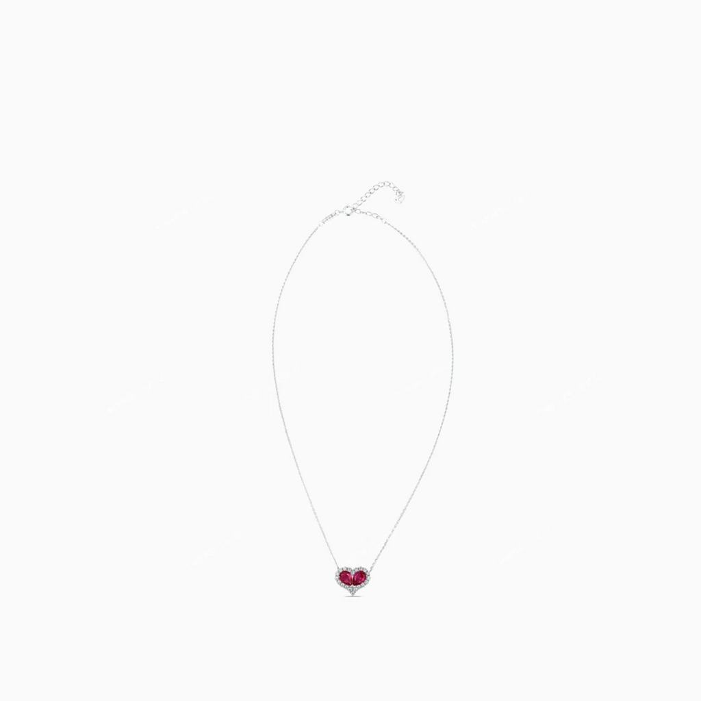 Velira Ruby heart necklace