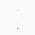 Velira Ruby heart necklace
