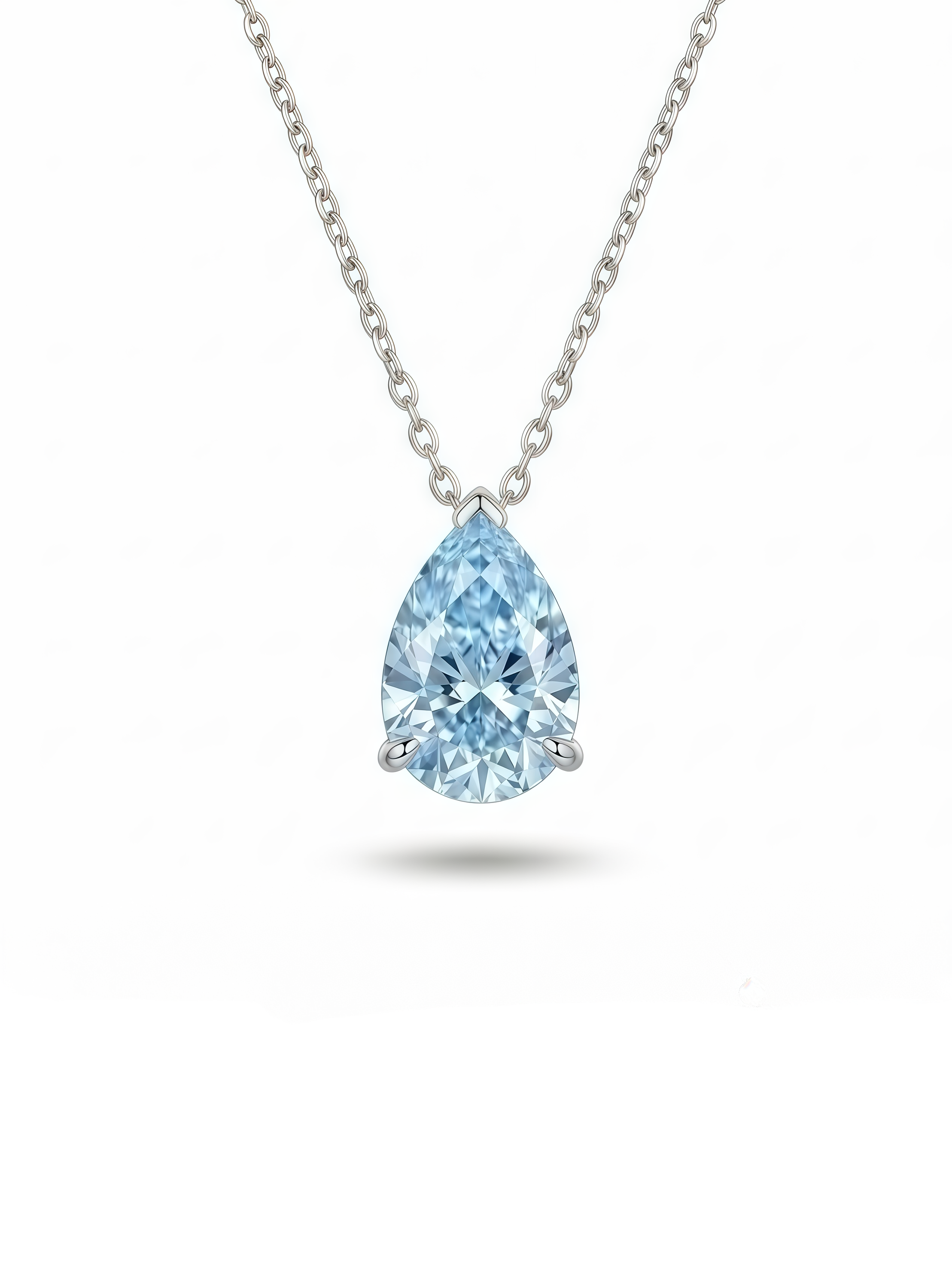 Velira Ice Blue D Teardrop Necklace