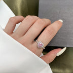 Velira Pink Silver Ring Collection