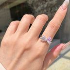 Velira Pink Bow Ring Collection