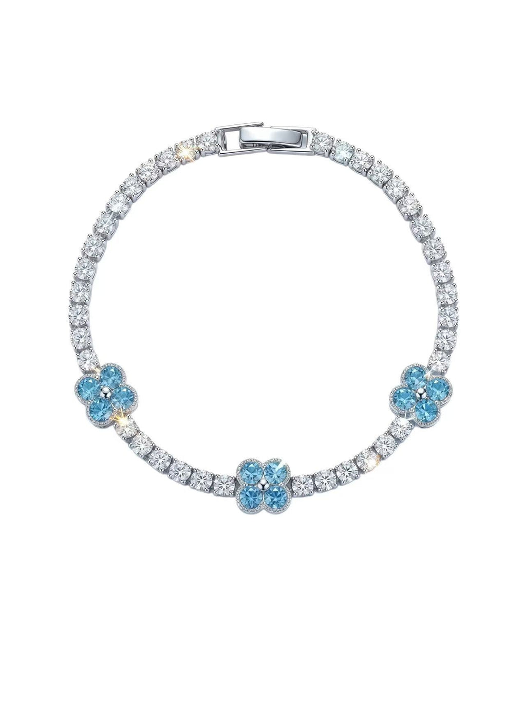 Velira Ice Blue Tennis Bracelet