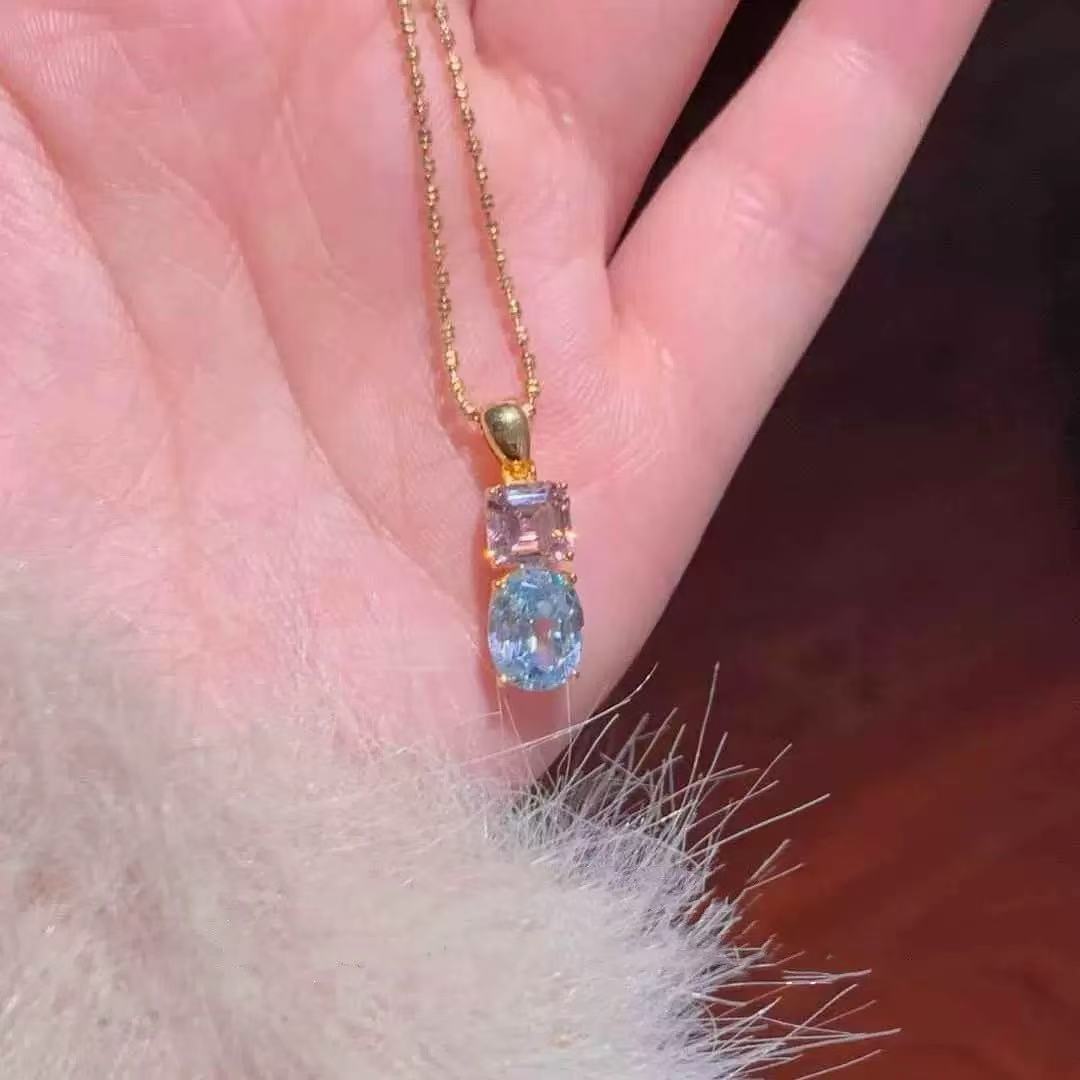 Velira Blue&Pink Necklace