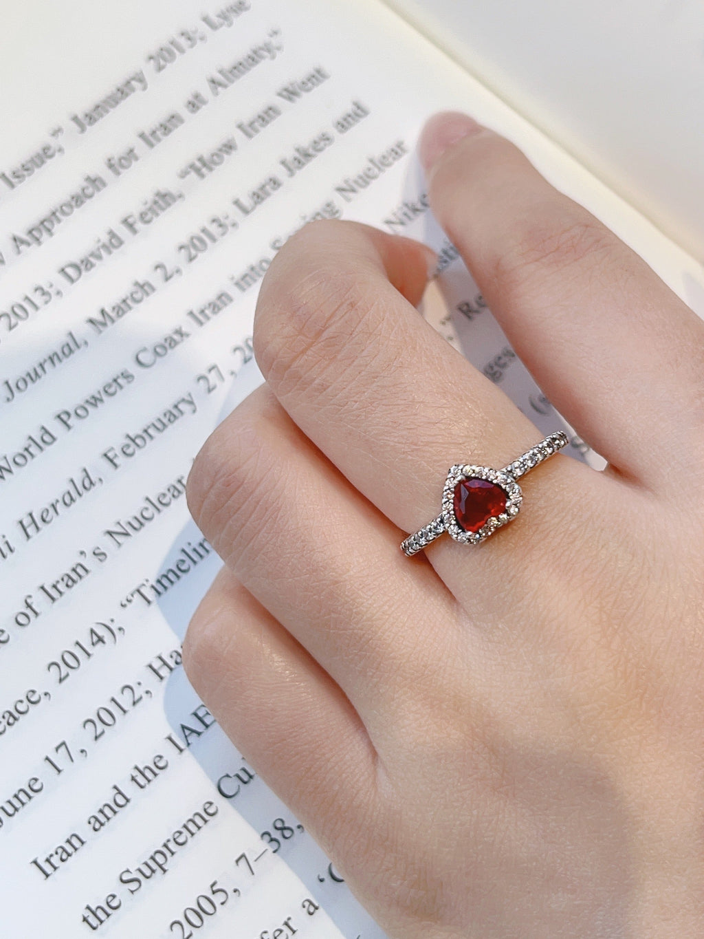 Velira Elevated Heart Ring