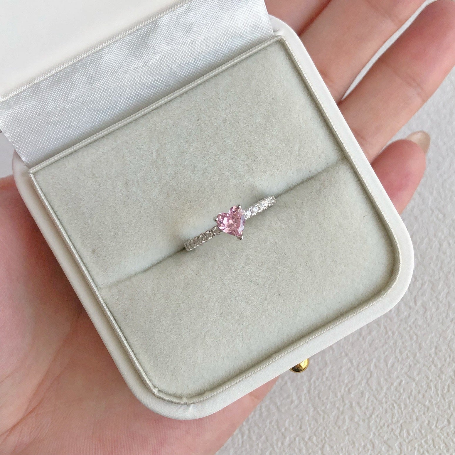Velira Pink Bow Ring Collection