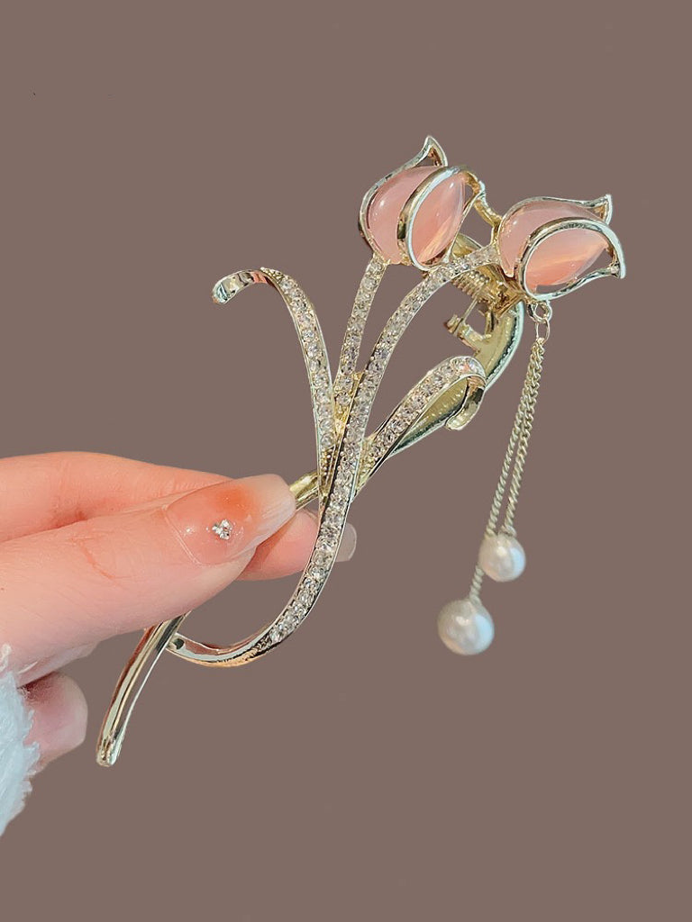 Velira Opal tulip hair clip