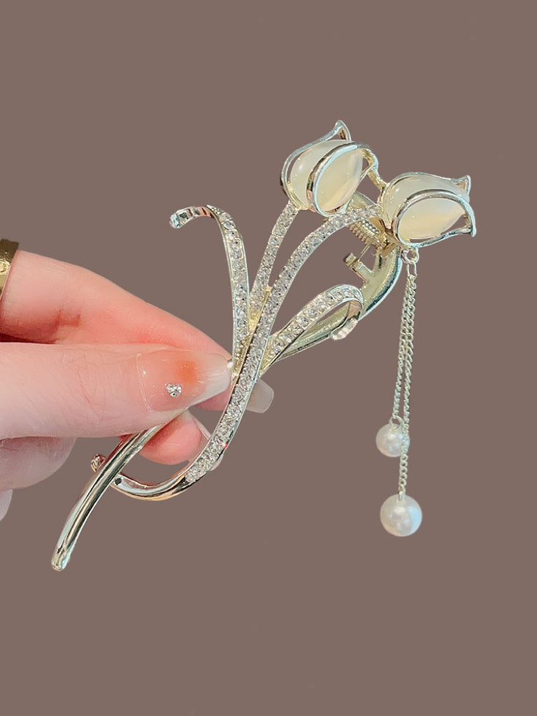 Velira Opal tulip hair clip